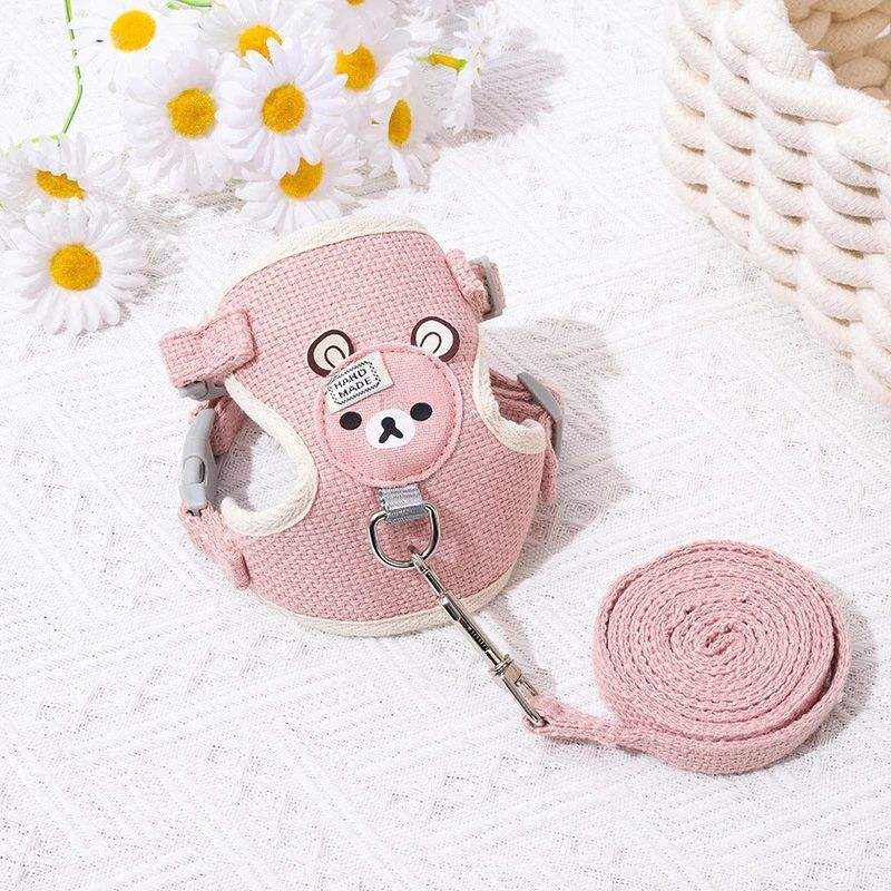 Cute Cat Harness and Leash Set - Lightweight & Escape Proof - Adjustable and Soft Walking Harness for Cats