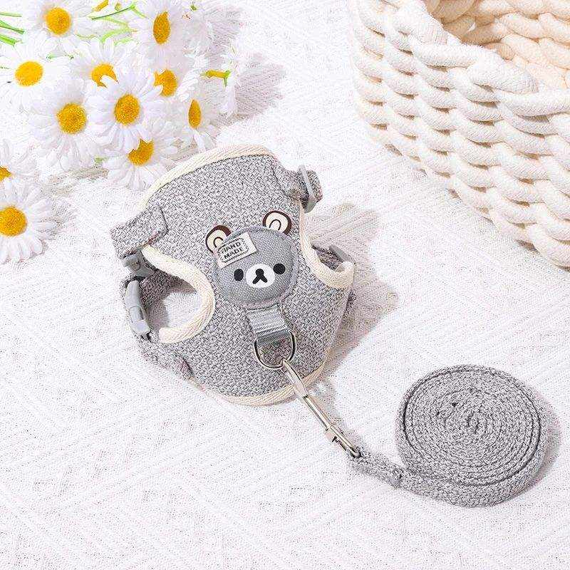 Cute Cat Harness and Leash Set - Lightweight & Escape Proof - Adjustable and Soft Walking Harness for Cats