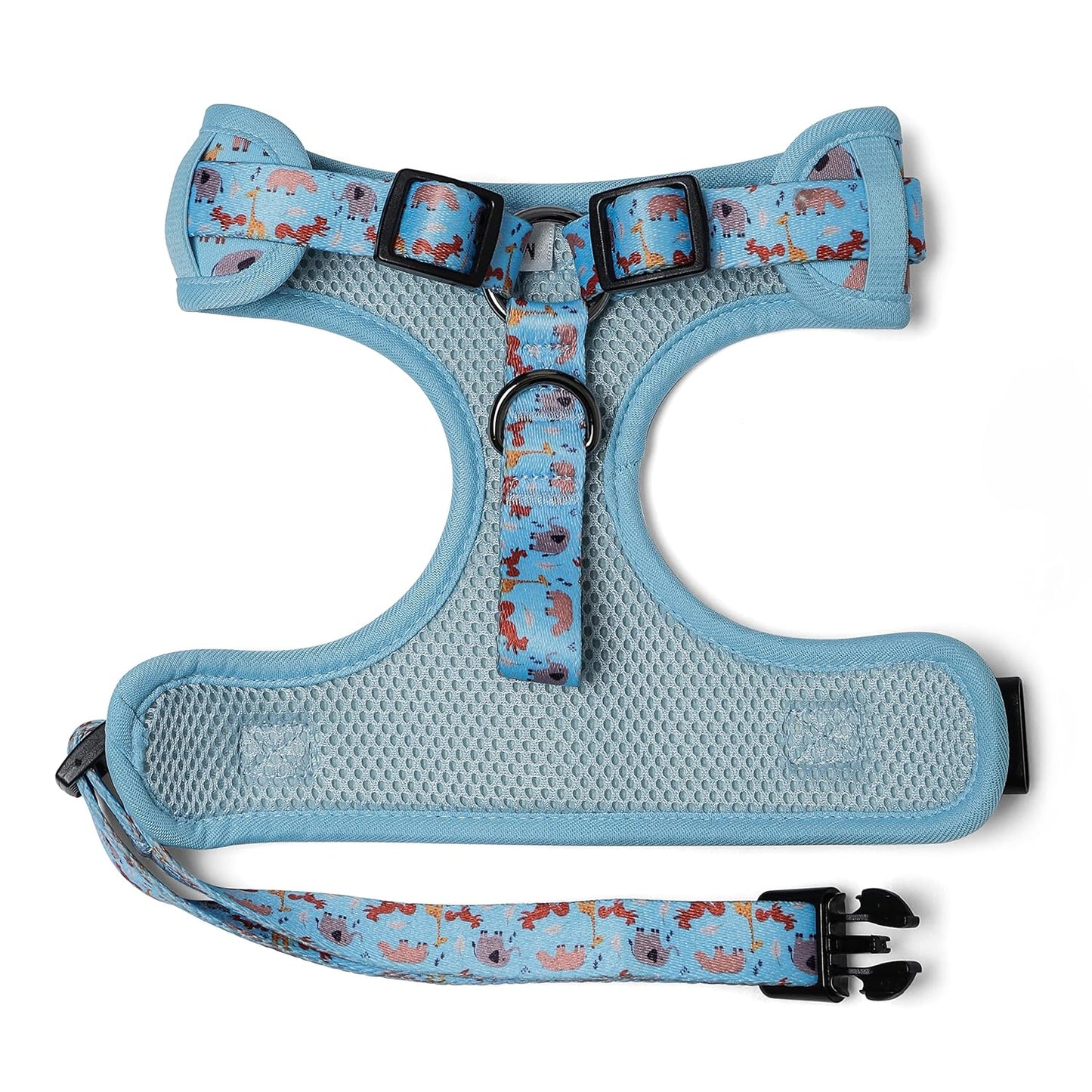 No-Pull, Adjustable Cat Harness with 2 D-Rings for Leash Placement, No-Choke Harness for Cats