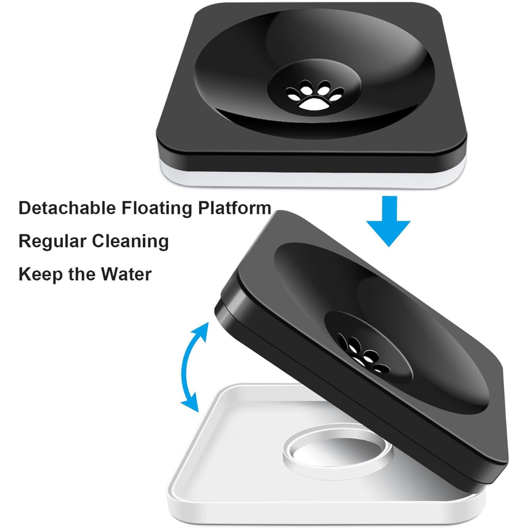Elevated & Adjustable Raised Dog Bowl with No Spill Dog Water Bowl for Small Medium Large Dogs & Cats