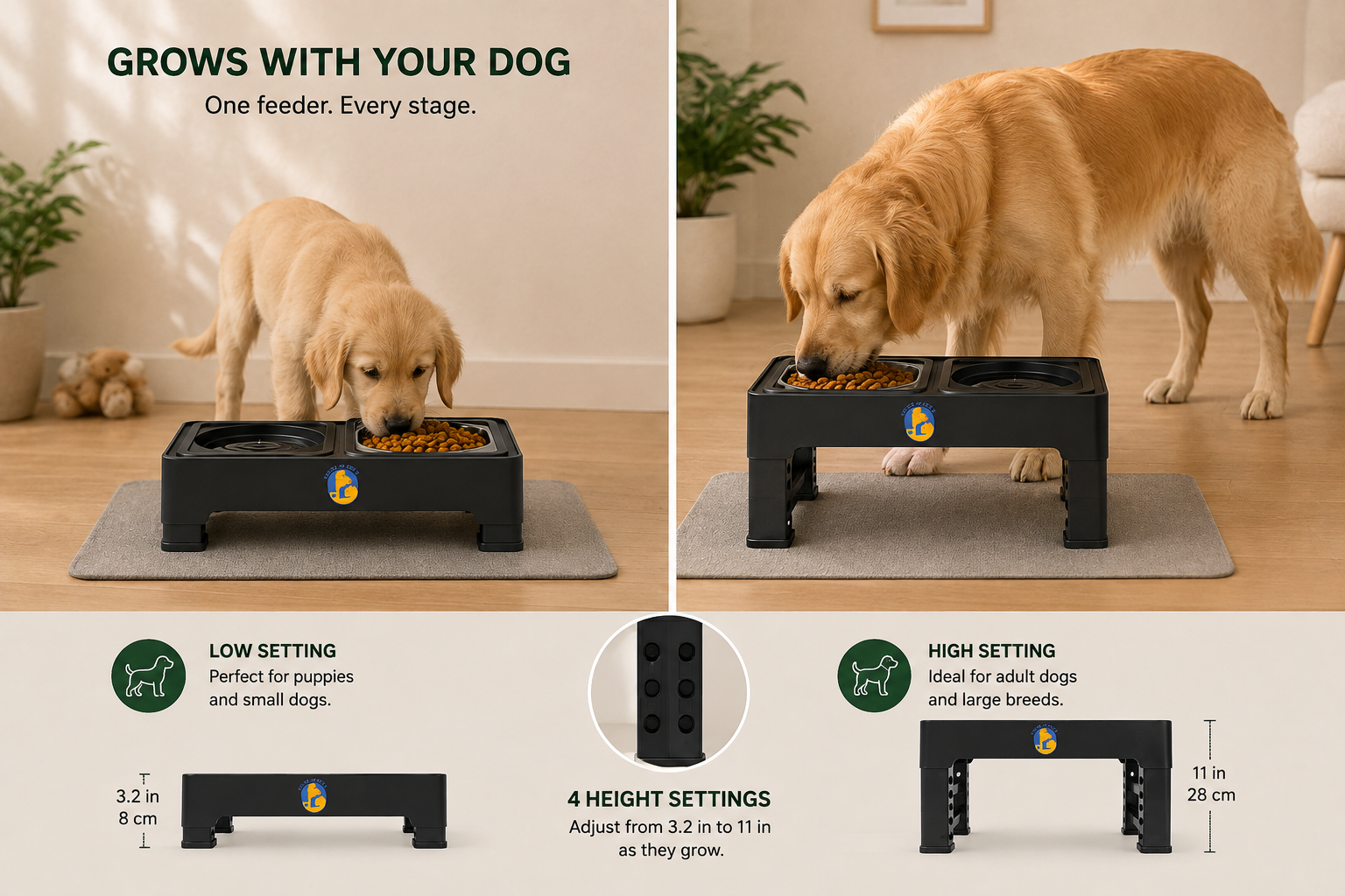 Best Elevated Dog Bowls for Puppies (Growing Dogs)