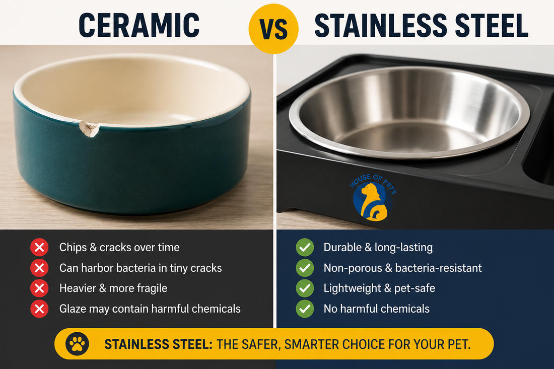 Ceramic Elevated Dog Bowls Explained: Pros and Cons