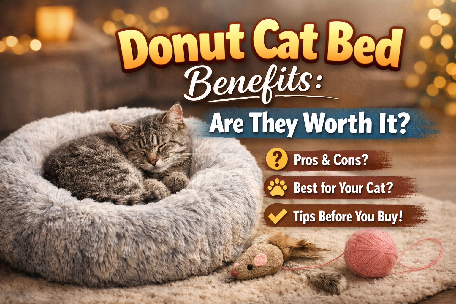 Donut Cat Bed Benefits: Are They Worth It?
