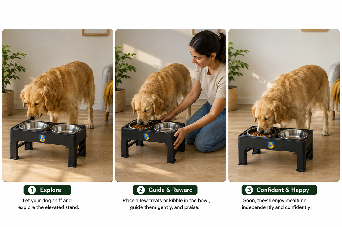 How to Train Your Dog to Use an Elevated Bowl