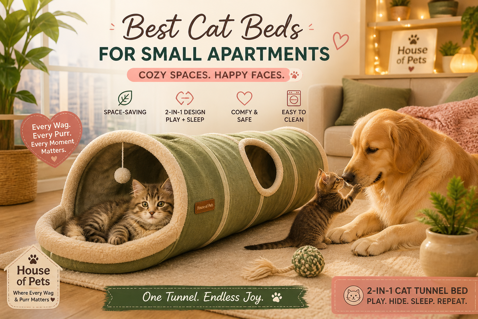 Best Cat Beds for Small Apartments (2026): Space-Saving Picks Your Cat Will Actually Use
