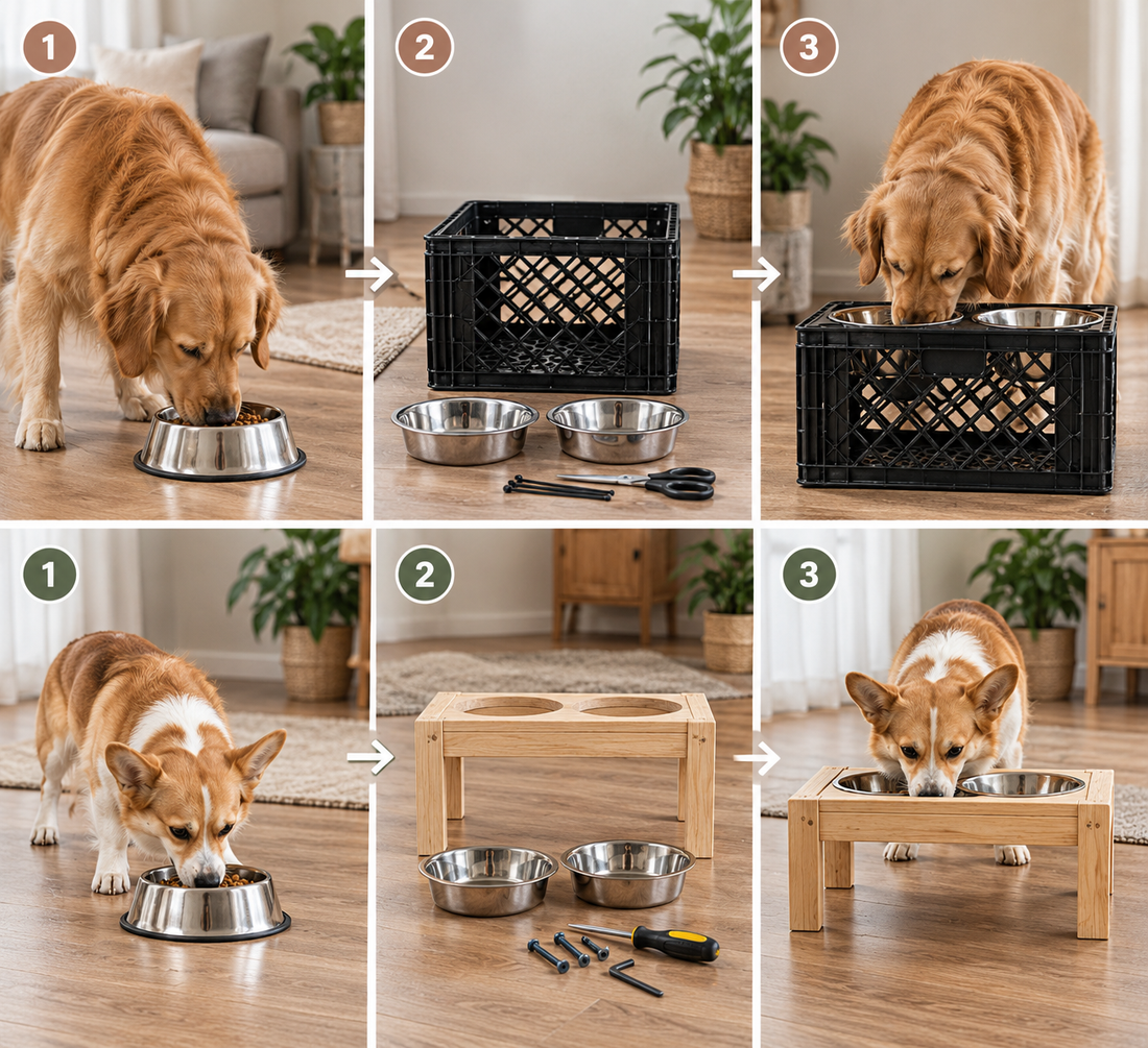 DIY Ways to Elevate Your Dog's Bowl at Home (Budget-Friendly)