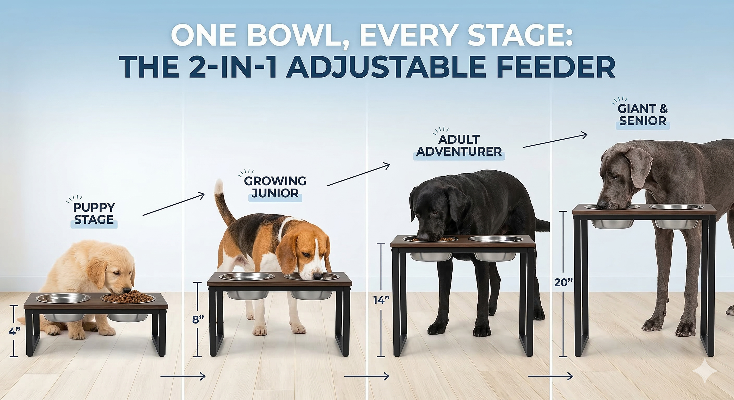 2-in-1 Elevated Dog Bowl: The Complete Guide for All Stages