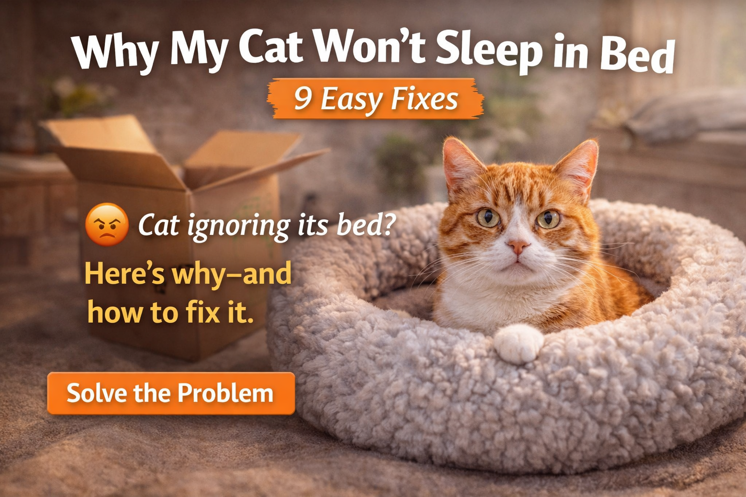 Why My Cat Won’t Sleep in Bed: 9 Easy Fixes