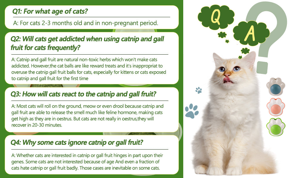 Rotatable Catnip Balls, Adorable Ice Cream Cat Toy, Safe Edible Cat Toys for Indoor Cat Kittens Chewing and Licking Playing