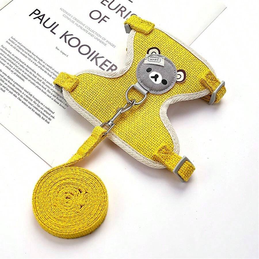 Cute Cat Harness and Leash Set - Lightweight & Escape Proof - Adjustable and Soft Walking Harness for Cats