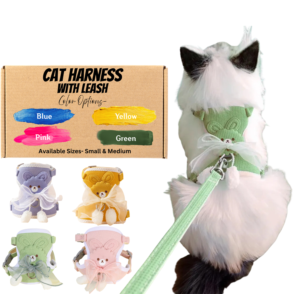 Cat Tunnel Bed + Harness Bundle – Play, Explore & Nap