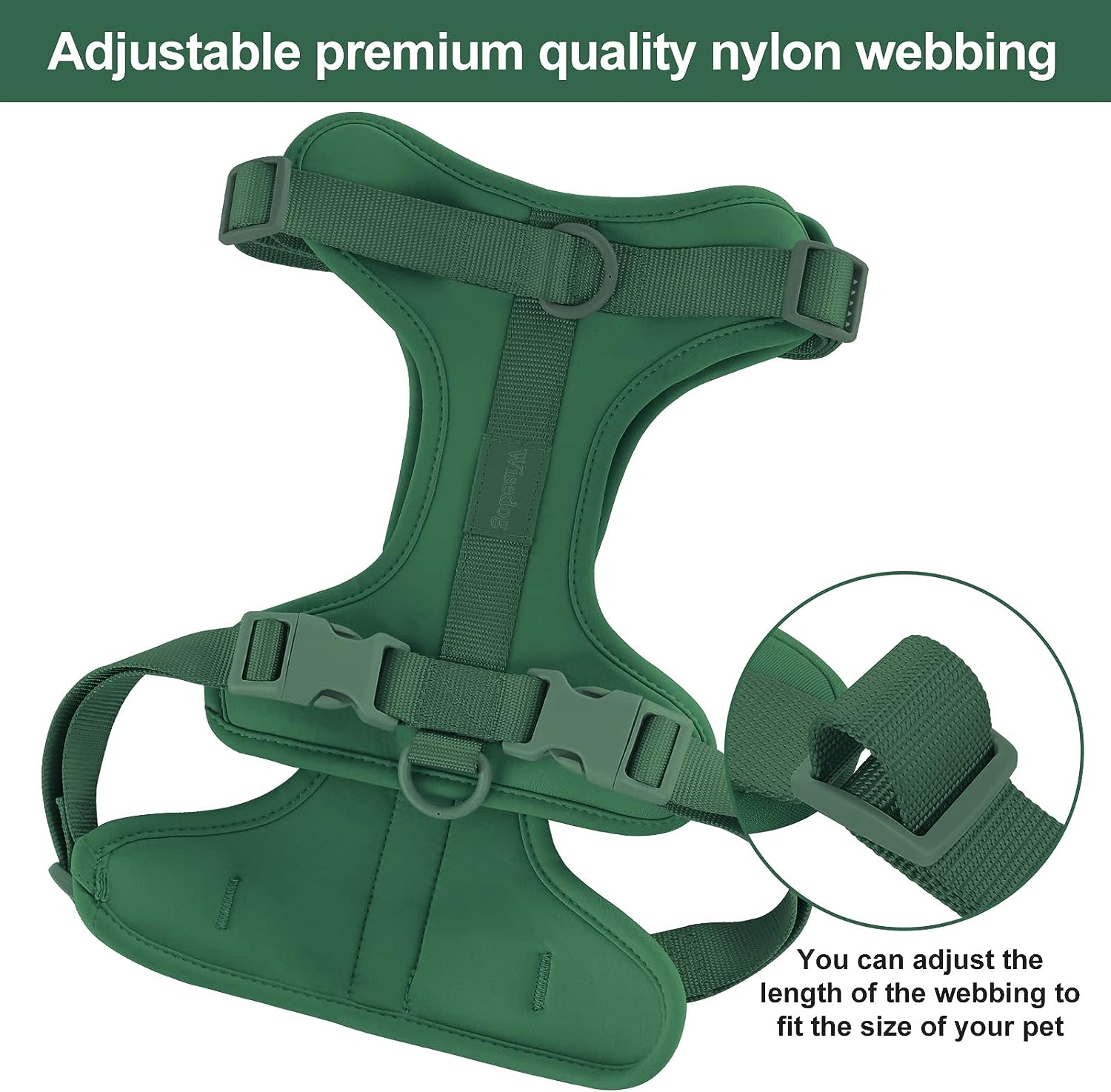 No Pull Dog Harness – Escape Proof Adjustable | No Choke Soft Cushion Step-in Harness for Small Medium Large Dogs | Walking Training
