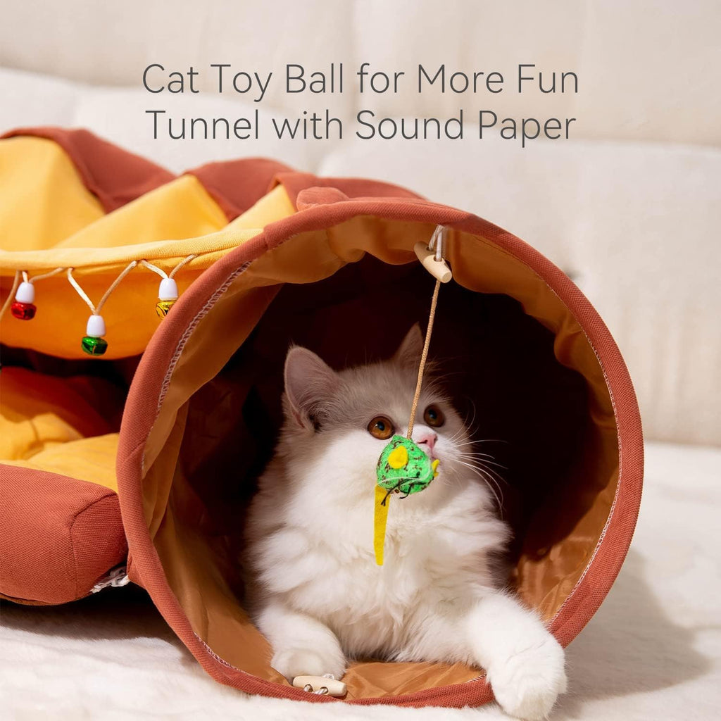 Cat Tunnel Bed + Harness Bundle – Play, Explore & Nap