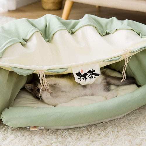 Cat Tunnel Bed + Harness Bundle – Play, Explore & Nap
