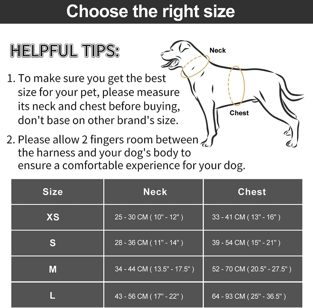 No Pull Dog Harness – Escape Proof Adjustable | No Choke Soft Cushion Step-in Harness for Small Medium Large Dogs | Walking Training