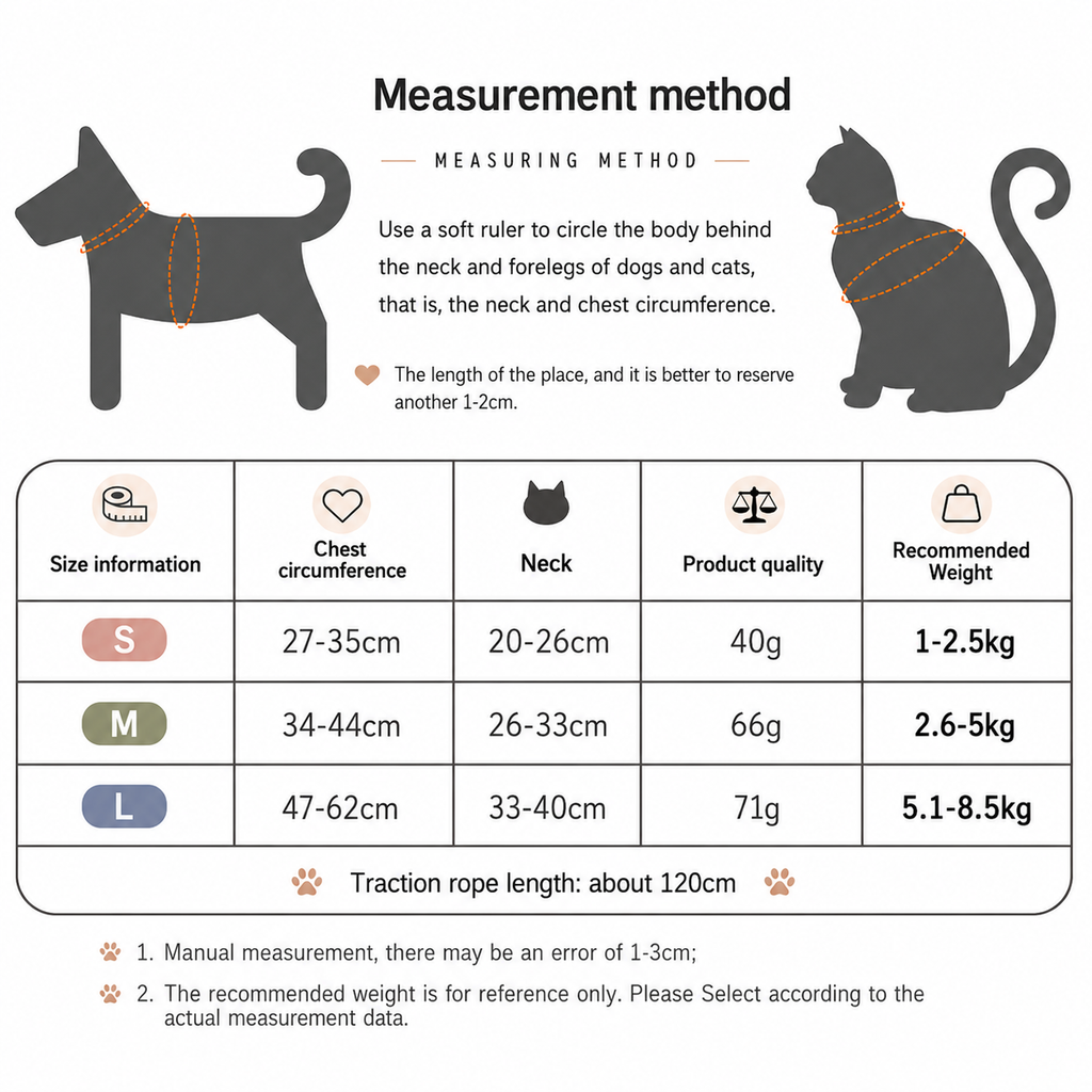 Cat Harness and Leash Set for Walking – Escape Proof, Soft Adjustable Vest Harness for Small, Medium & Large Cats and Kittens